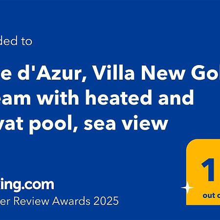 Cote D'Azur, Villa New Gold Dream With Heated And Privat Pool, Sea View Ле-Руре Экстерьер фото